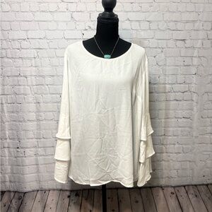 Liz Claiborne Cream Women's Blouse